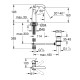 Grohe Essence Одноважільний змішувач для раковини M-size (24173GL1)
