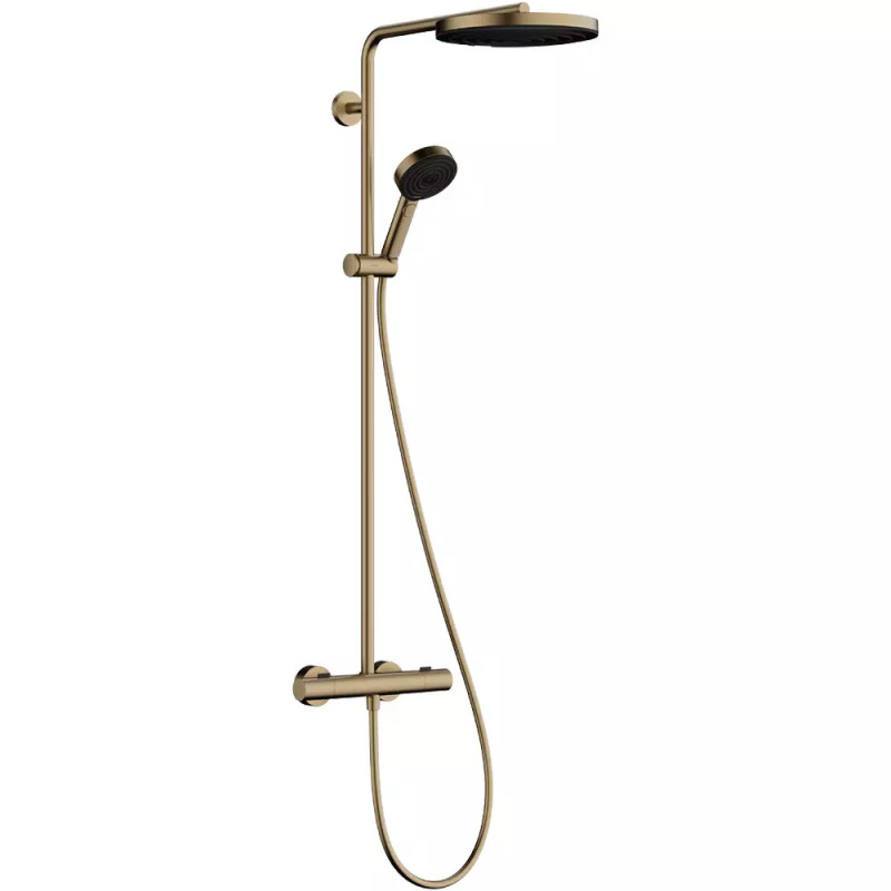 Hansgrohe PULSIFY Showerpipe душевая система 260 с термостатом, цвет шлифованная бронза, (24220140)