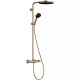 Hansgrohe PULSIFY Showerpipe душевая система 260 с термостатом, цвет шлифованная бронза, (24220140)