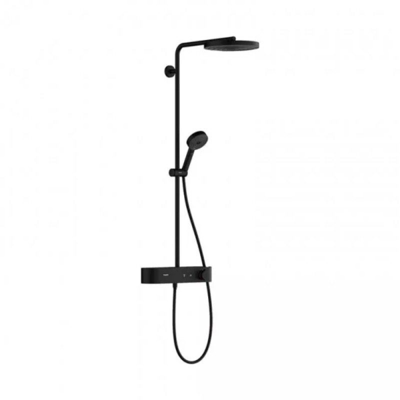 Hansgrohe PULSIFY Showerpipe душевая система 260 с термостатом, цвет черный матовый, (24220670)