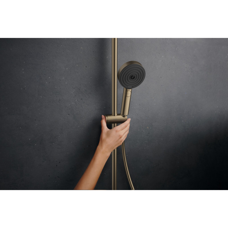 Hansgrohe PULSIFY S PURO Showerpipe душова система 260 з термостатом, колір шліфованна бронза, (24237140)
