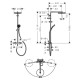 Hansgrohe PULSIFY S PURO Showerpipe душова система 260 з термостатом, колір чорний матовий, (24237670)