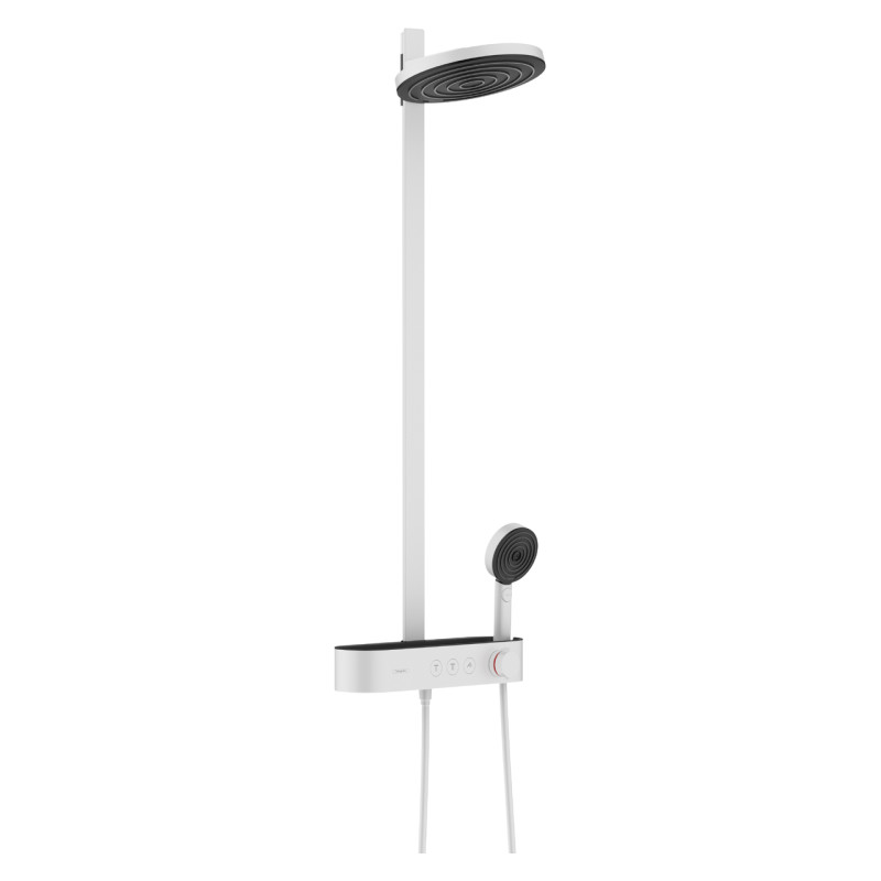 Hansgrohe PULSIFY Showerpipe душевая система 260 с термостатом , 2jet, цвет белый матовый, (24240700)