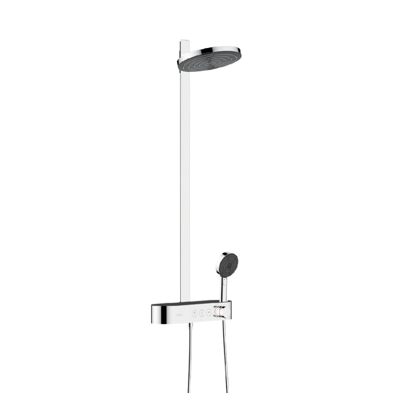Hansgrohe PULSIFY душевая система Showerpipe 260 2jet EcoSmart, с термостатом, хром, (24241000)