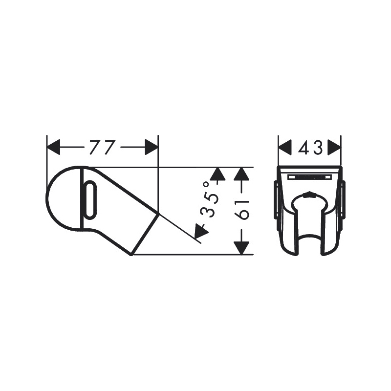 Hansgrohe Набір для душу Wallstoris (24250670)