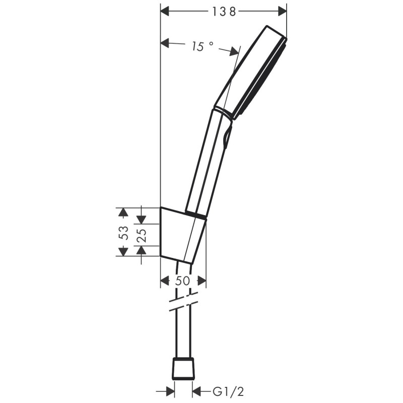 Hansgrohe Душовий гарнітур PULSIFY 3j чорний матовий (24303670)
