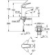 Grohe QuickFix Swift Одноважільний змішувач для раковини S-розміру (24318001)