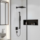 Hansgrohe PULSIFY E держатель верхнего душа, 39см, цвет черный матовый, (24337670)