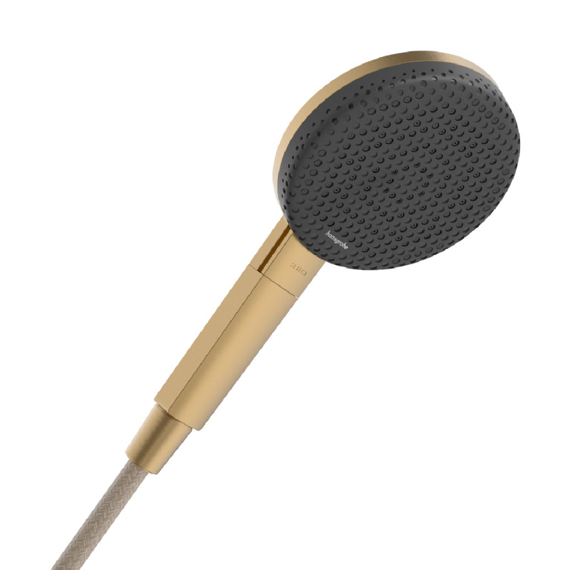 Hansgrohe RAINDANCE ALIVE SELECT S ручний душ (3 типи струменів RainAir, PowderRain, Massage), шліфованна бронза, (24500140)