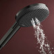 Hansgrohe RAINDANCE ALIVE SELECT S ручний душ (3 типа струи RainAir, PowderRain, Massage), шліфованний чорний хром, (24500340)