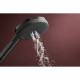 Hansgrohe RAINDANCE ALIVE SELECT S ручний душ (3 типа струи RainAir, PowderRain, Massage), шліфованний чорний хром, (24500340)