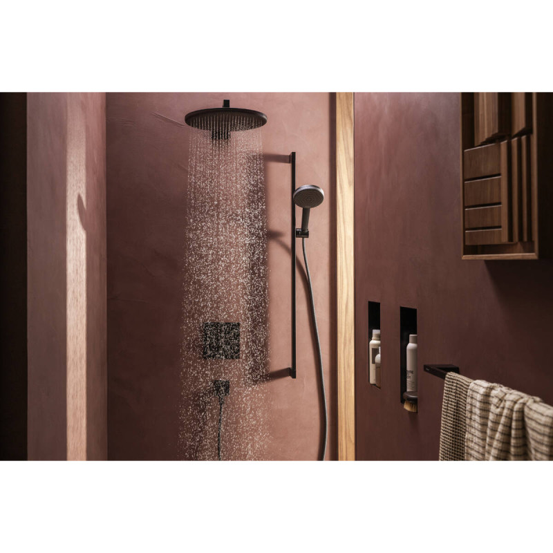 Hansgrohe RAINDANCE ALIVE S верхній душ 300мм, 1 режим, колір чорний матовий, (24520670)