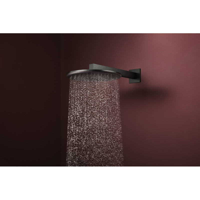 Hansgrohe RAINDANCE ALIVE S верхній душ 300мм, 2 режими, з тримачем, колір шліфованний чорний хром, (24540340)
