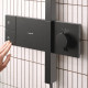 Hansgrohe RAINDANCE ALIVE Q душова система Showerpipe 210/340, 1jet, з термостатом, шліфованний чорний хром, (24580340)