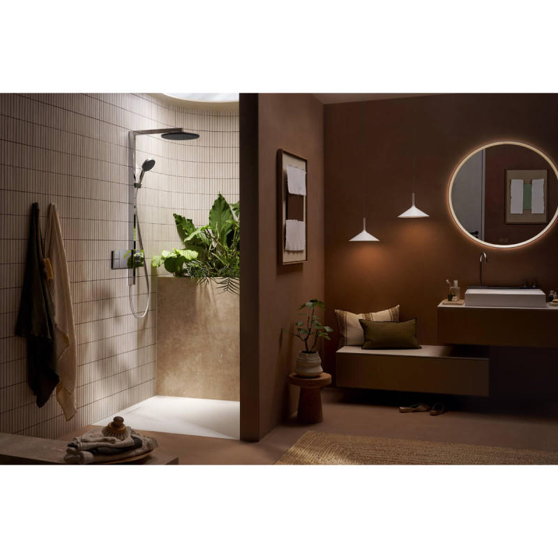 Hansgrohe RAINDANCE ALIVE S душова система Showerpipe 300, 1jet, з термостатом, хром, (24582000)