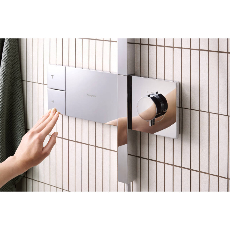 Hansgrohe RAINDANCE ALIVE S душова система Showerpipe 300, 1jet, з термостатом, хром, (24582000)