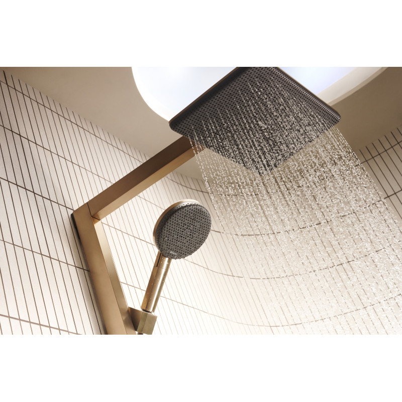 RAINDANCE ALIVE Q Showerpipe душова система 210/340 2jet, з термостатом, шліфованна бронза