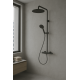 RAINDANCE ALIVE S PURO Showerpipe душова система 300 1jet, з термостатом, шліфованний чорний хром