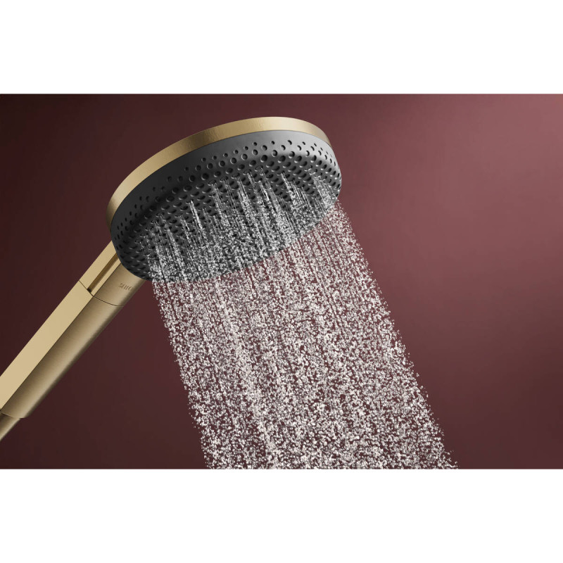 Hansgrohe RAINDANCE ALIVE SELECT S душовий набір EcoSmart (ручний душ 3режими, шланг, тримач), шліфованна бронза, (24611140)
