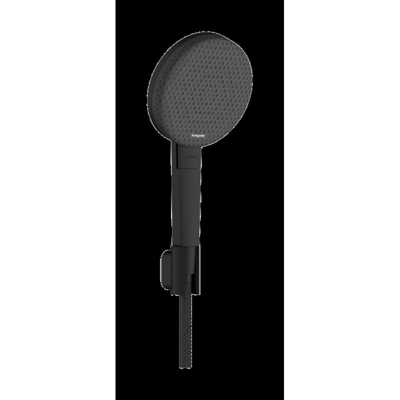 Hansgrohe RAINDANCE ALIVE SELECT S душовий набір EcoSmart (ручний душ 3режими, шланг, тримач), чорний матовий, (24611670)