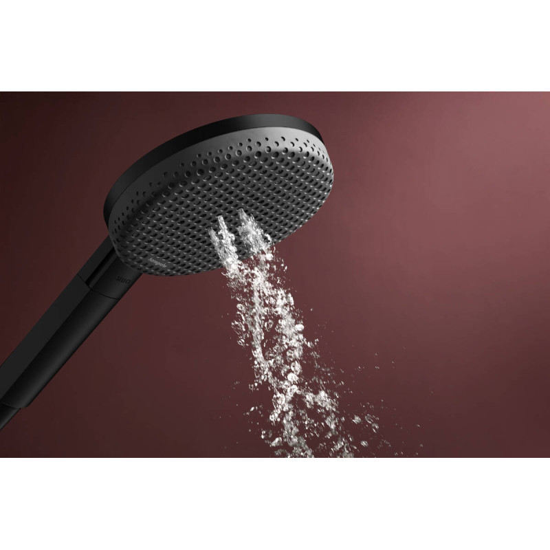 Hansgrohe RAINDANCE ALIVE SELECT S душовий набір EcoSmart (ручний душ 3режими, шланг, тримач), чорний матовий, (24611670)
