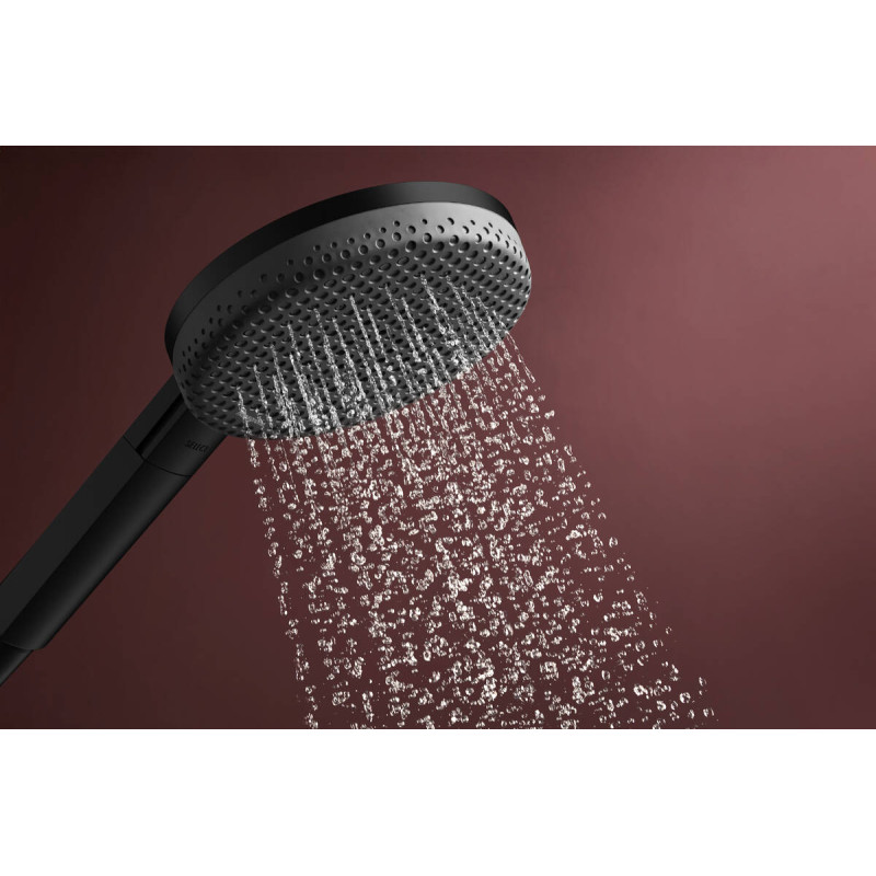 Hansgrohe RAINDANCE ALIVE SELECT S душовий набір EcoSmart (ручний душ 3режими, шланг, тримач), чорний матовий, (24611670)