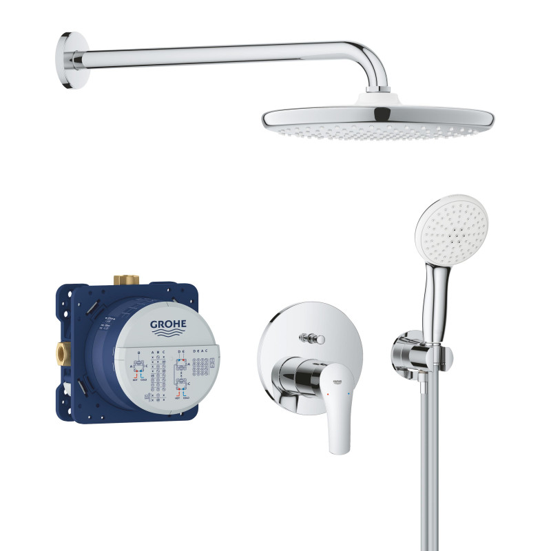 Grohe 25288000 Eurosmart OHM Душова система на 2 виходи,кругла, 250 rosmart OHM Душова система на 2 виходи,кругла, 250 (25288000)