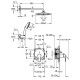 Grohe 25288000 Eurosmart OHM Душова система на 2 виходи,кругла, 250 rosmart OHM Душова система на 2 виходи,кругла, 250 (25288000)