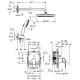 Grohe QuickFix Start Edge Душова система прихованого монтажу з Vitalio Start 250 (25293000)