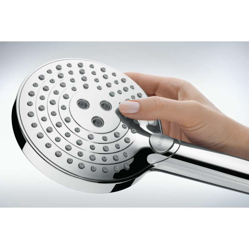 Hansgrohe Raindance Select S Ручний душ 120 3jet P, з типом розпорошення: PowderRain, Rain, WhirlAir, (26014000)