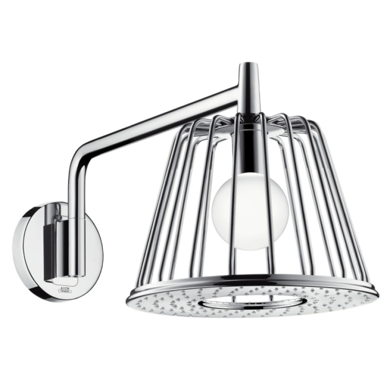 Axor Lamp Shower Душ верхній з лампою, поворотний, 1 вид струменя (шліф нікель), (26031000 (brushed nickel))