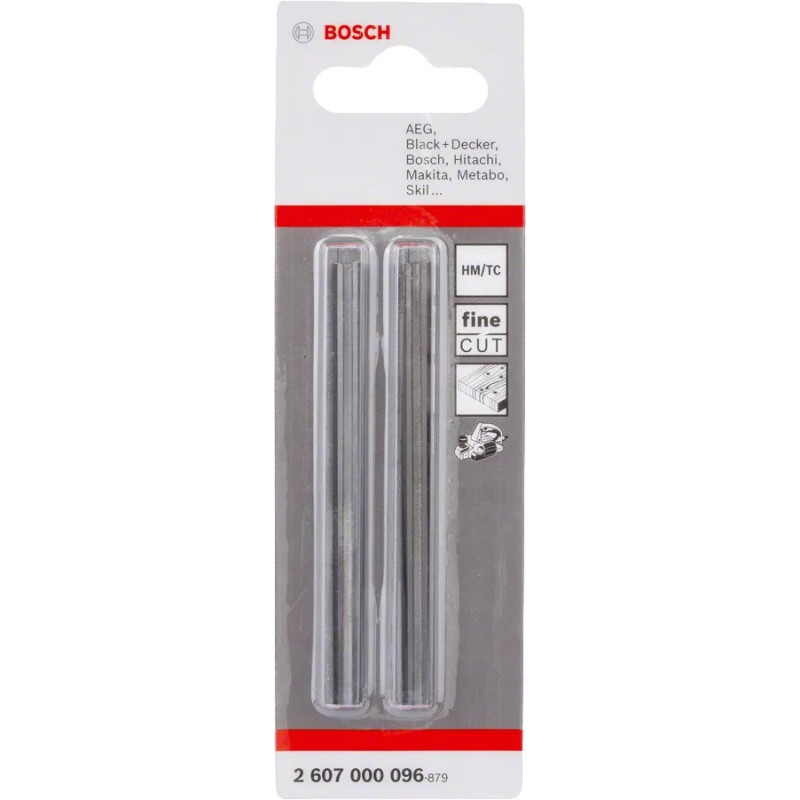 BOSCH Ніж для рубанків 82мм, 2шт (2607000096)