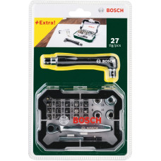 BOSCH Набір біт Promobasket 27 шт. з трещеткой + кутова викрутка (2607017392)