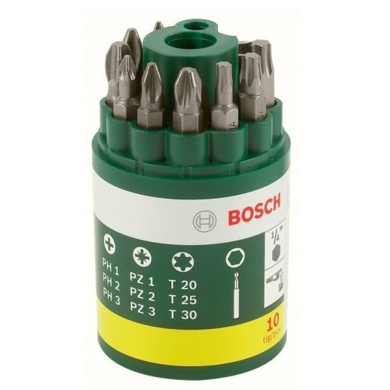 BOSCH Набір біт 9 шт. та універсальний тримач (2607019452)