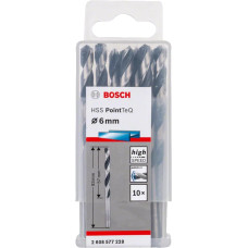 BOSCH Свердло металу HSS-PointTeQ, 6х57х93мм, 10шт (2608577228)