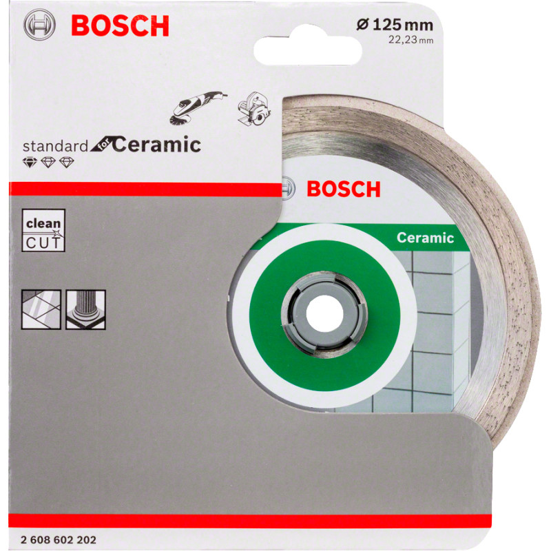 BOSCH Алмазний диск Standard for Ceramic 125-22.23 (2608602202)