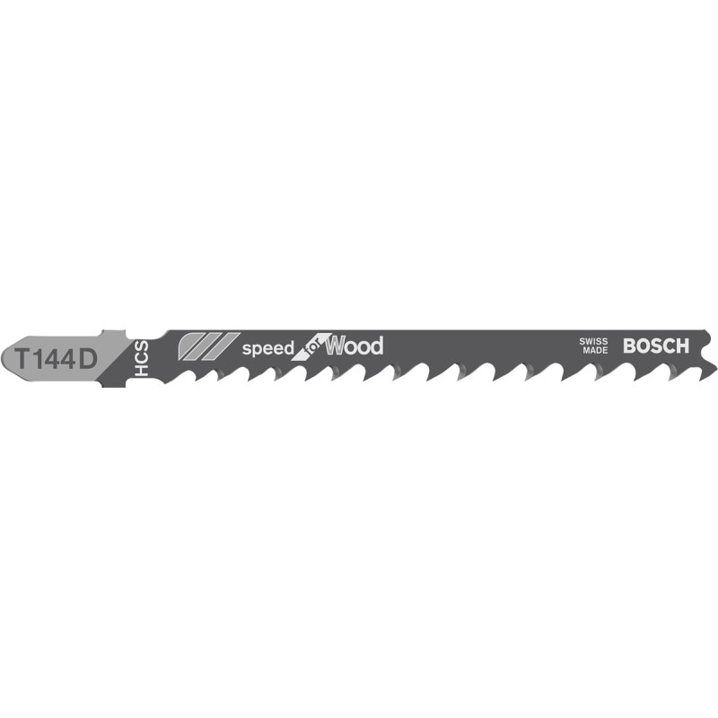 BOSCH Полотно пиляльне для електролобзика по дереву T144D, 4-5.2х100мм, 5шт (2608630040)
