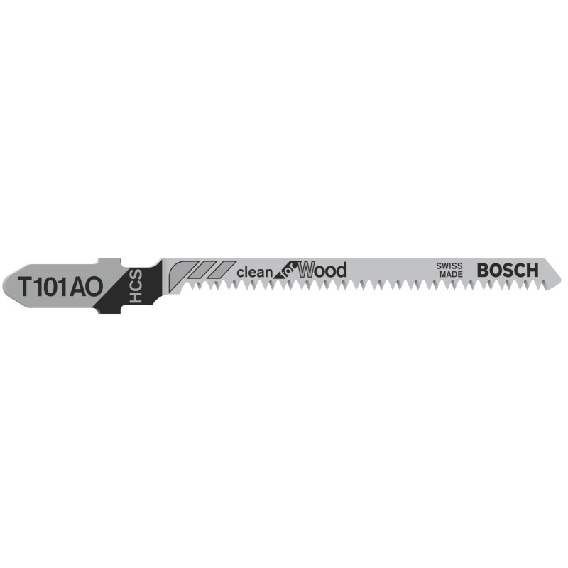 BOSCH Полотно пиляльне для електролобзика по дереву T 101 AO, 1.4х83мм, 3шт (2608630559)