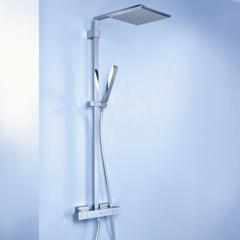 Grohe Душова система з термостатом для настінного монтажу Euphoria Cube System 230 (26087000)
