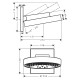 Hansgrohe Rainfinity Верхнiй душ 250 3jet з настiнним тримачем, матовий бiлий, (26232700)