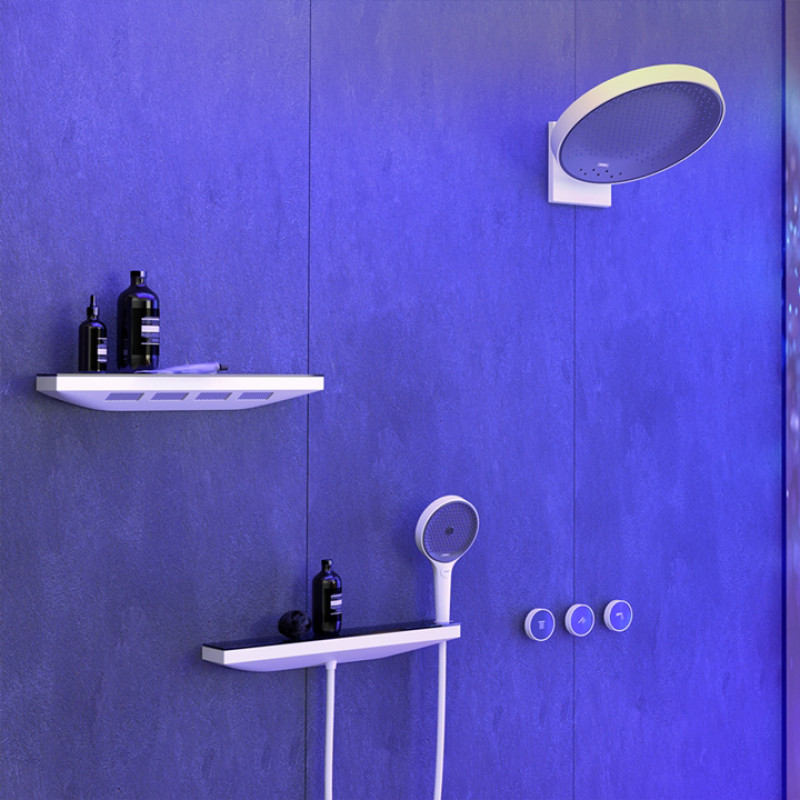 Hansgrohe Rainfinity Верхнiй душ 250 3jet з настiнним тримачем, матовий бiлий, (26232700)