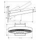 Hansgrohe Rainfinity Верхнiй душ 360 3jet, з настiнним тримачем, хром, (26234000)