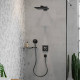 Hansgrohe Raindance E Верхнiй душ 300 Air 1jet, з тримачем 390 мм, шлiфований чорний хром, (26238340)