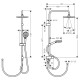 Hansgrohe Душова система Vernis Blend Showerpipe Reno 220 з термостатом хром (26272000)