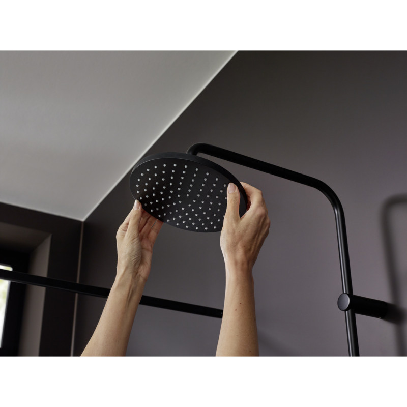 Hansgrohe Душова система Vernis Blend Showerpipe 200 1jet з термостатом, чорний матовий