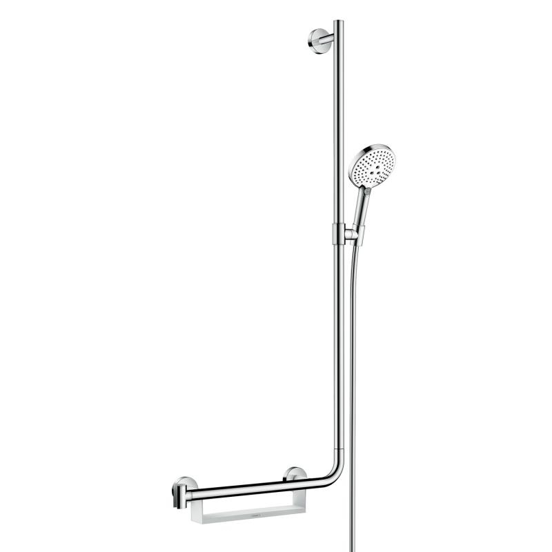Hansgrohe Душовий набір Raindance Select S з душовою штангою праворуч білий/хром (26326400)