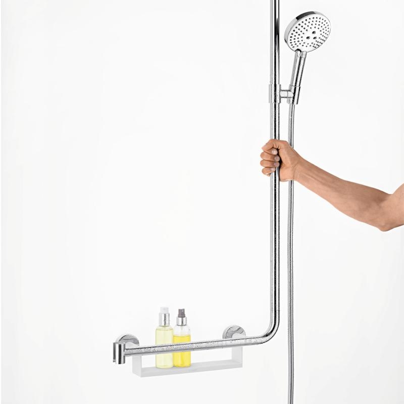 Hansgrohe Душовий набір Raindance Select S з душовою штангою праворуч білий/хром (26326400)
