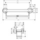 Hansgrohe Comfort Поручень з поличкою та тримачем для душу, бiлий/хром, (26328400)