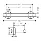 Hansgrohe Comfort Пiдставка для нiг, хром, (26329000)