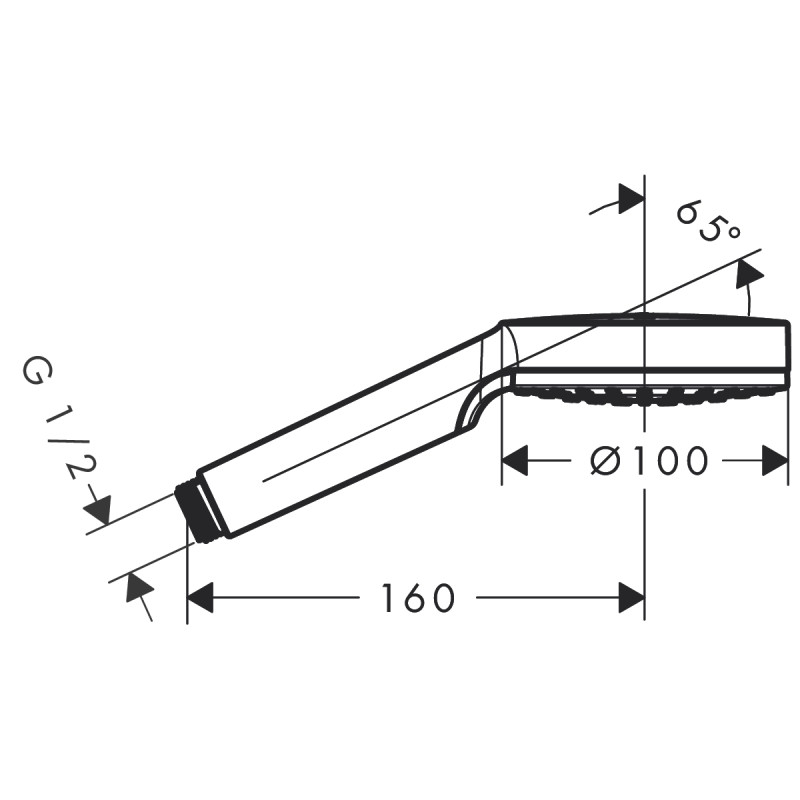 Hansgrohe Crometta 1jet Ручний душ, бiлий/хром, (26331400)